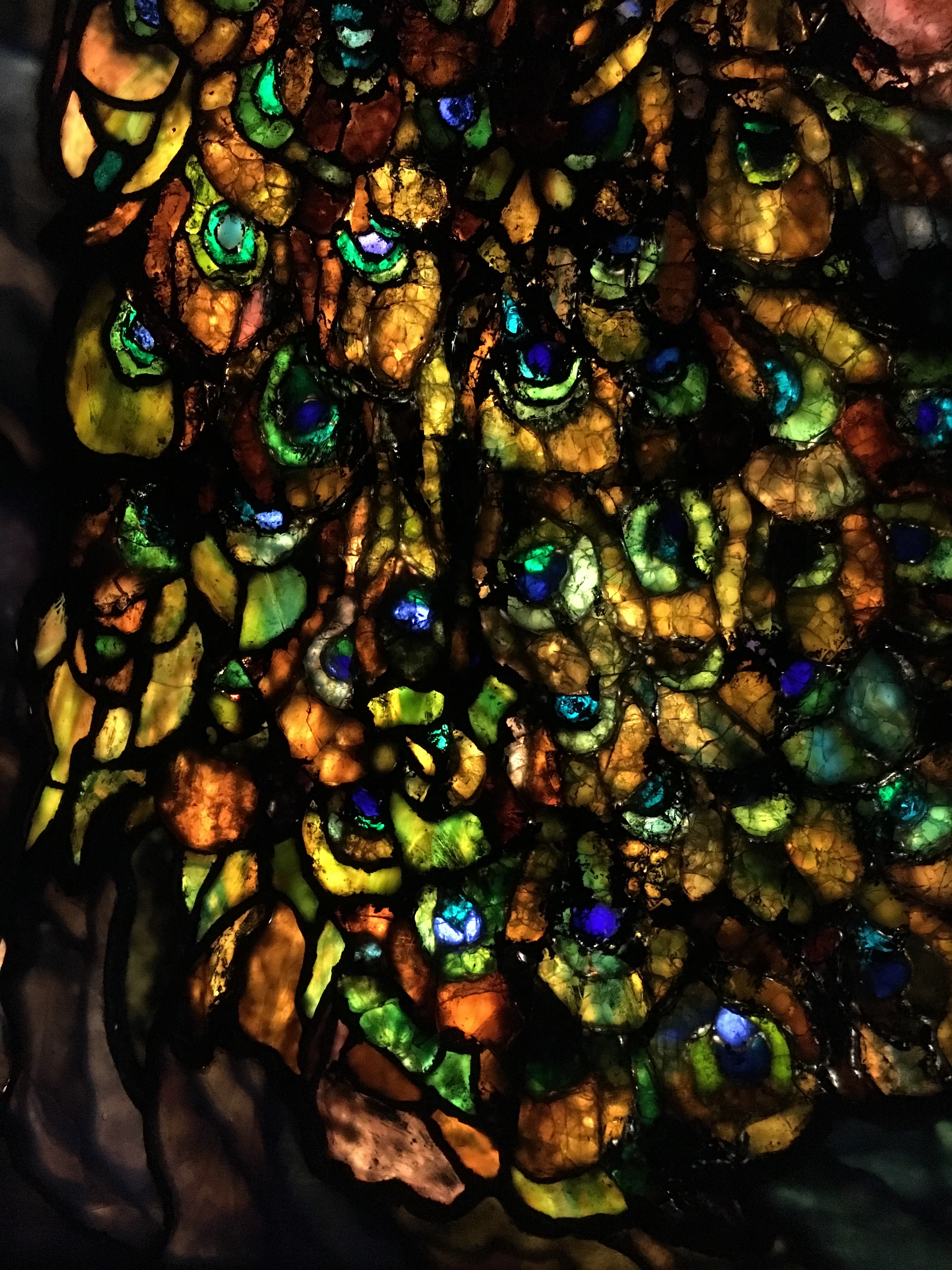 Transmitted-light detail of colored material